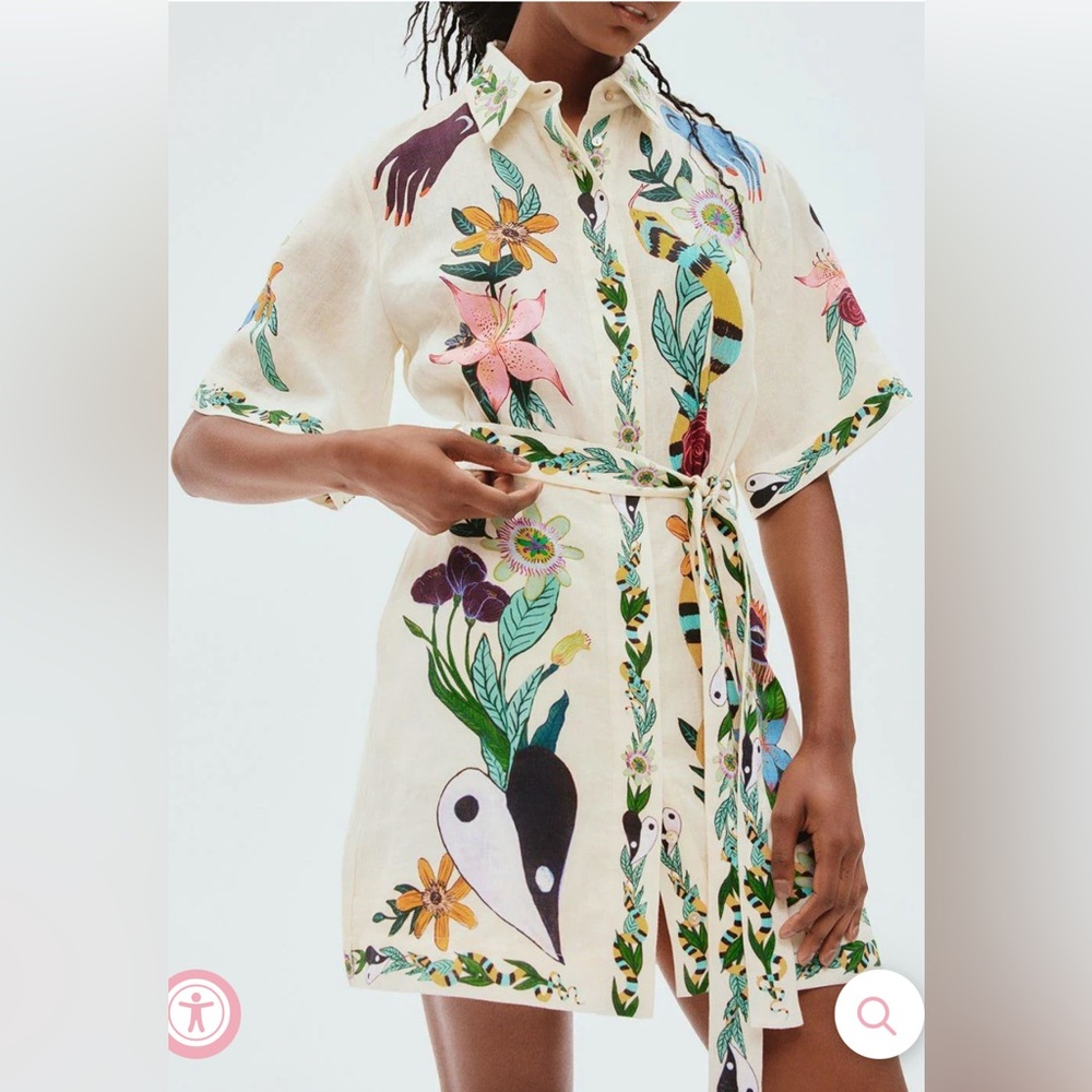 Alemais Floral Megan Dress Size 8